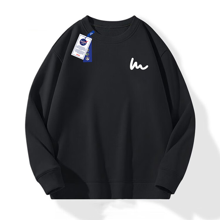 NASA GISS Sweatshirt for Men, Spring And Autumn Versatile Round Neck Long-Sleeve T-Shirt, Youth And Couple's Top Outerwear, Khaki, Size L 13