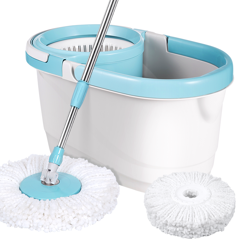 MARYYA Rotating Mop, 40cm with Bucket Set, Extended Handle, Household All-In No-Hand Washing, 2 Cloths, 2026 Integrated Wash And Rinse