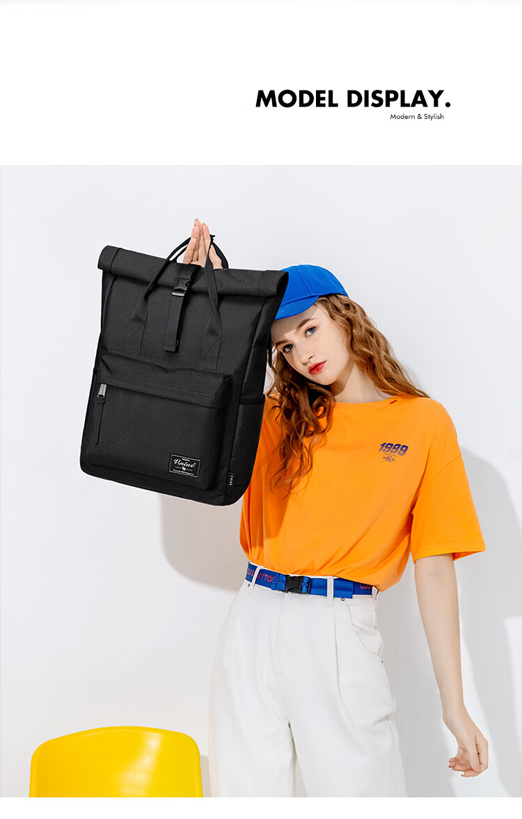 V.NINE Backpack, Large Capacity Travel Bag for Men And Women, 14/15 Inch Laptop Bag, Student Bookbag, Couple's Backpack 18