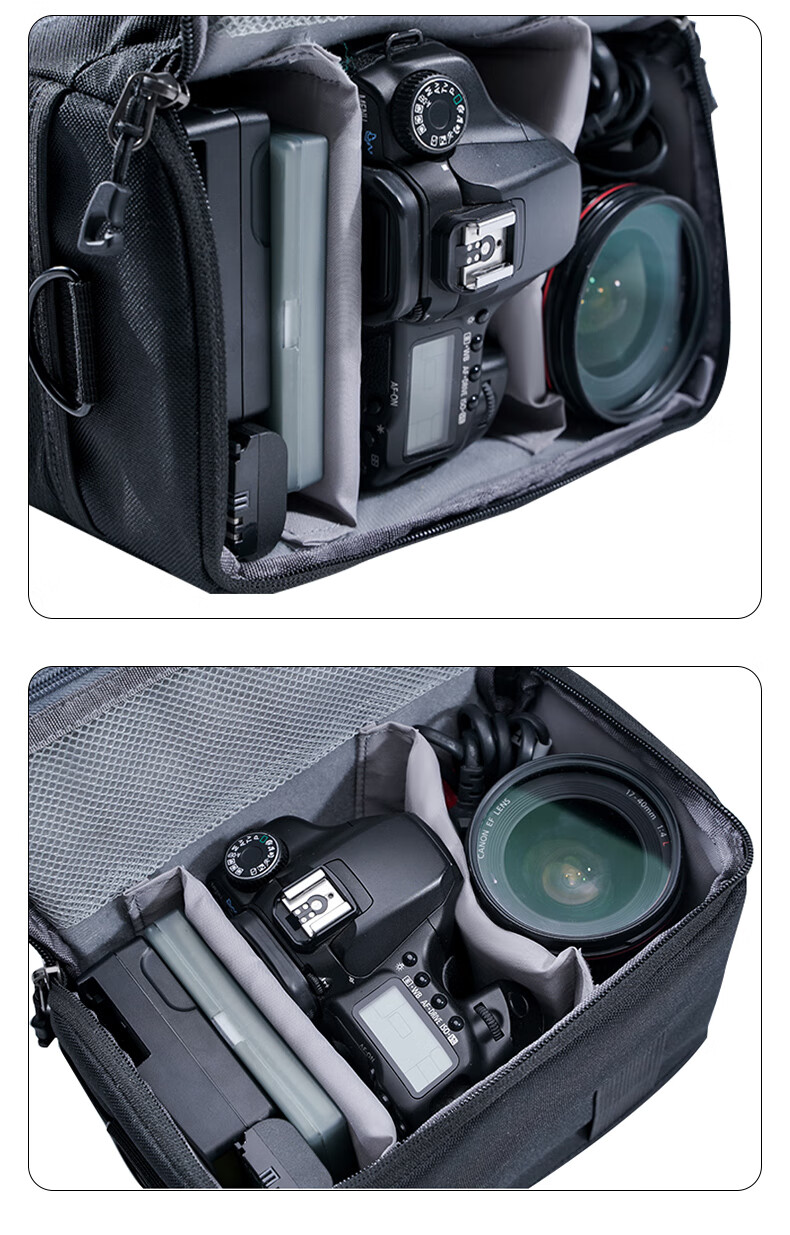 Matchstick Men FC-8818 Digital Mirrorless Camera Bag, Shoulder Crossbody Portable Photography Bag with Detachable Inner Liner, Casual Commuter Bag 14