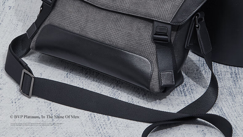 BVP Genuine Leather Crossbody Bag for Men, Large Capacity Shoulder Bag, Casual 2026 Spring/summer Trendy Commuter Messenger Bag, Birthday Gift 11