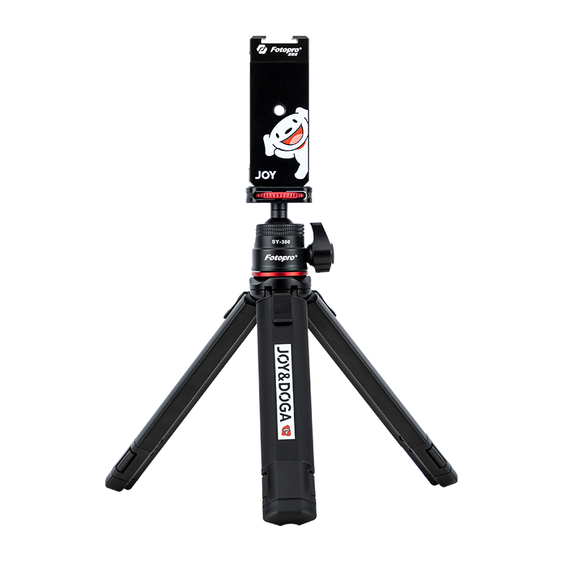 Fotopro Sy-300 Portable Phone Live Streaming And Binge-Watching Stand, Metal Phone Stand, Camera And Mirrorless Camera Tripod