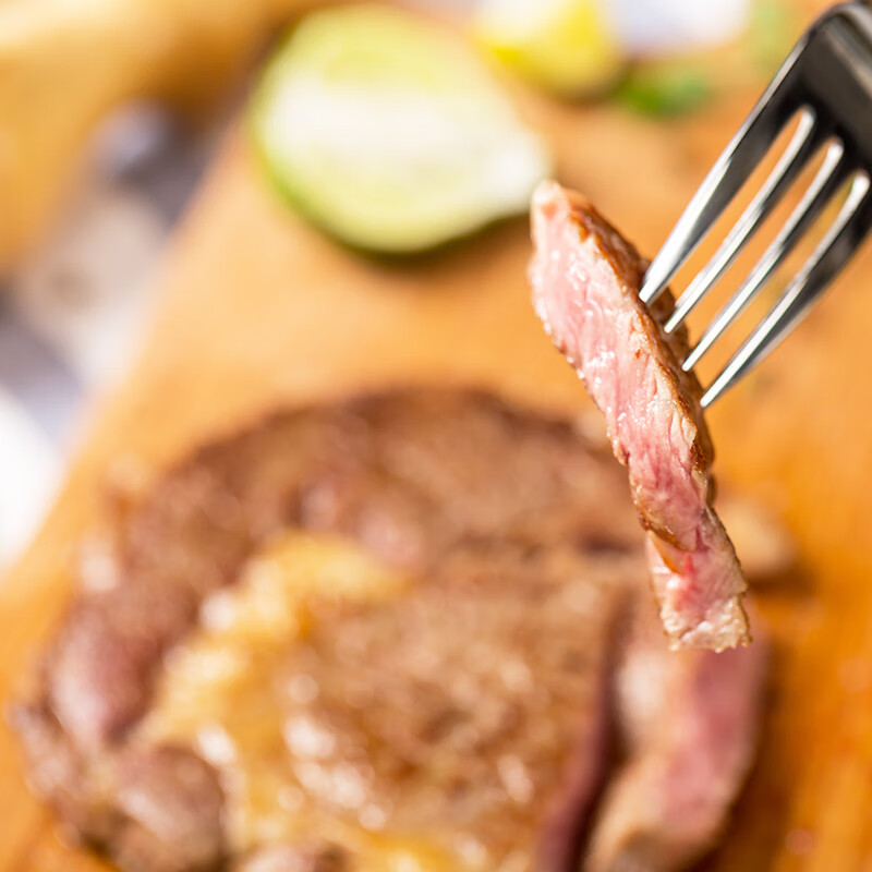 天谱乐食澳洲/新西兰精选草饲眼肉原切牛排 200g健身食材草饲牛肉生鲜