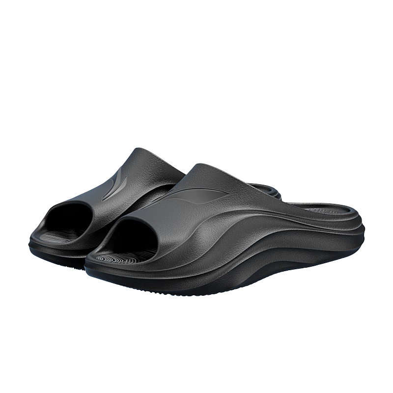 Li-Ning Sports Slippers for Men And Women, All-Season Couple's Slide Sandals, Home Bathroom Beach Non-Slip Odor-Resistant Outdoor Slippers