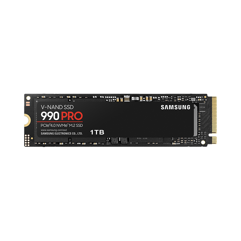 SAMSUNG 1TB SSD Solid State Drive, M.2 Interface (NVMe Protocol PCIe 4.0 X4), AI Computer Accessory, Read Speed 7450MB/S, 990 PRO