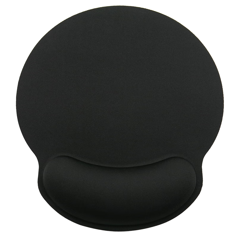 CAPERE Mouse Pad Wrist Rest, Slow Rebound Large Hand Support Wrist Pad, Comfortable Wrist Rest for Computer Office Use, Black H322, 250X230X25mm