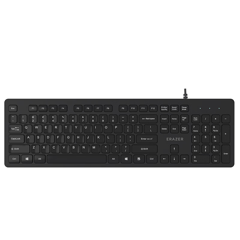 Lenovo Invests in Brand Yinengzhe Wired Keyboard, Business Office Full-Size Keyboard, Plug And Play Desktop/Little New Laptop Compatible Wired Keyboard, Black K301