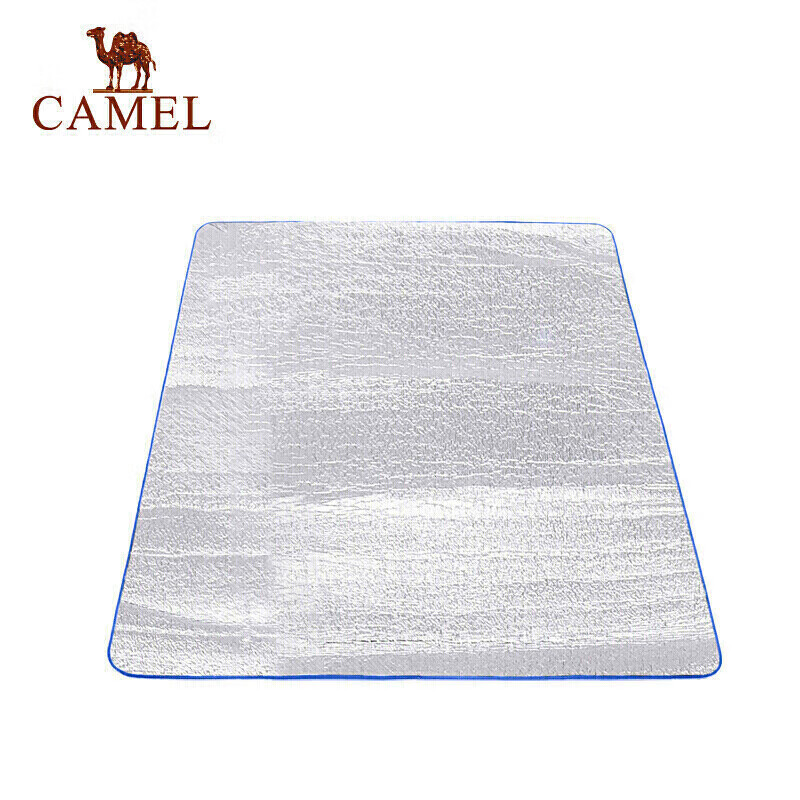 Туристический коврик CAMEL A9SOSY004, влагозащитный, для пикника, пляжа, кемпинга, алюминиевая пленка, 200x200 см, серебристый/синий