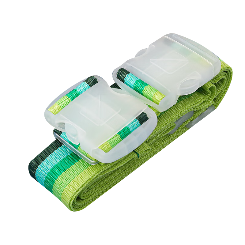 TRAVEL BLUE Cross Travel Suitcase Packing Strap, Fixed Check-In Luggage Binding Strap, Protective Tightening Reinforcement, Cyan And Green Mixed Color