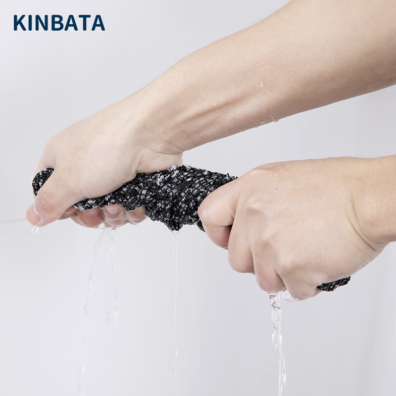 Мочалка для тела KINBATA, двусторонняя, для спины, с длинной полоской, для дома, в полоску