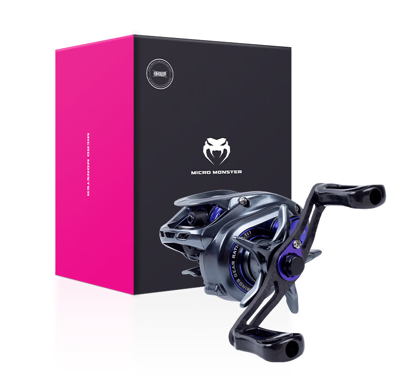 Guowangluya Small Monster Micro Water Drop Wheel, High-Speed Compared to Fugu Fish Wheel, Ultra-Light Shallow Line Cup, Load Unloading Alarm, 7-Speed Double Cup/right Hand 16