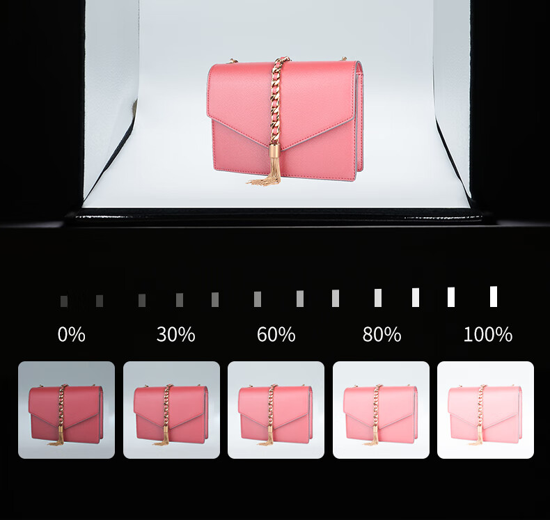 Hakutatz 80cm LED Mini Photography Studio, Live Streaming Fill Light Kit, Large Product Photography Light Box, Softbox, Simple Portable Photography Equipment And Props 5