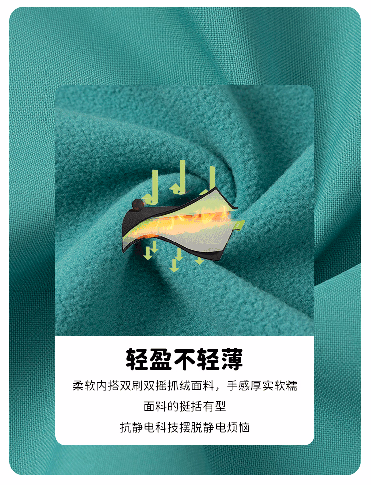 探路者 儿童 工装冲锋衣两件套 图4
