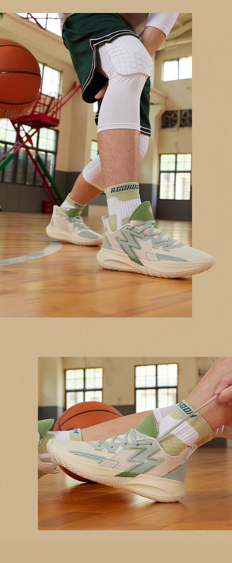 361° Basketball Shoes BIG3Team Spring And Summer Youth Professional Low-Top Sneakers for Men 672331109-2 10