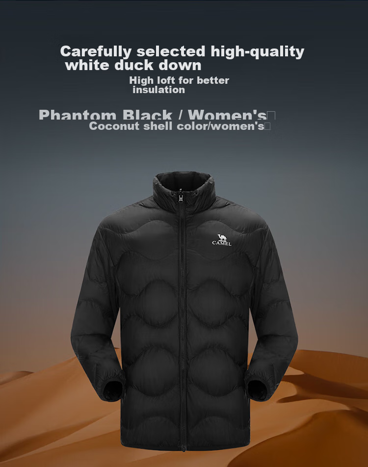 CAMEL 3-in-1 Thickened Down Jacket for Men and Women Couples Outdoor Climbing Jacket A23CA45121 10