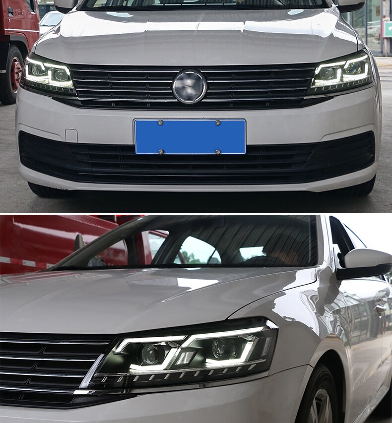 益君健朗逸大灯总成15-17款朗行朗境朗逸启航改装氙气led大灯日行灯