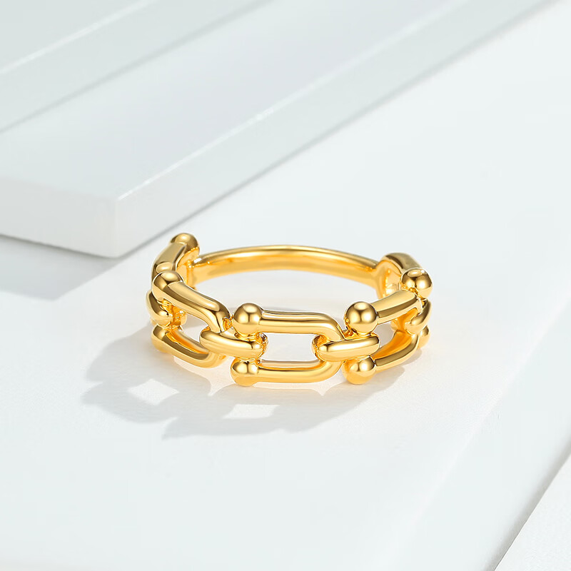 潮宏基chjjewellery御范系列曼足金黄金戒指女款定价srg3000505312号