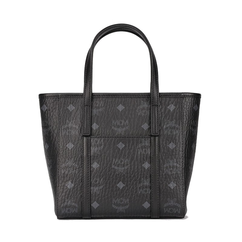 MCM TONI Mini Tote Bag, Basket-Style Crossbody Bag, Black