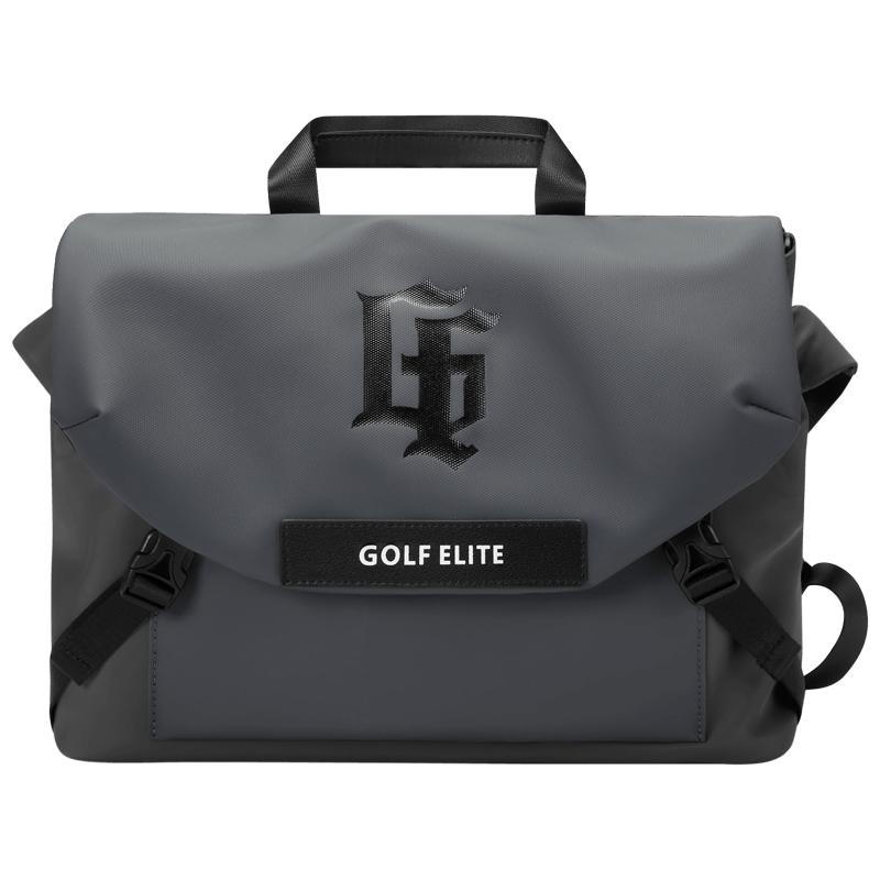 GOLF Shoulder Bag for Men, Large Capacity Crossbody Bag, IPad Bag, Casual Sports Messenger Bag, Rock Gray