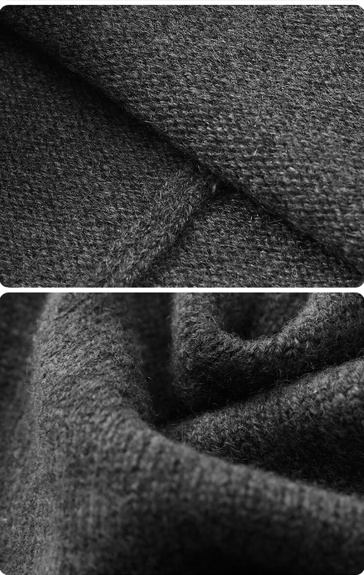 JIUMU Pure Cashmere Hat Autumn Winter Men's Warm Knitted Wool Beanie Cold Weather Slouchy Hat 13