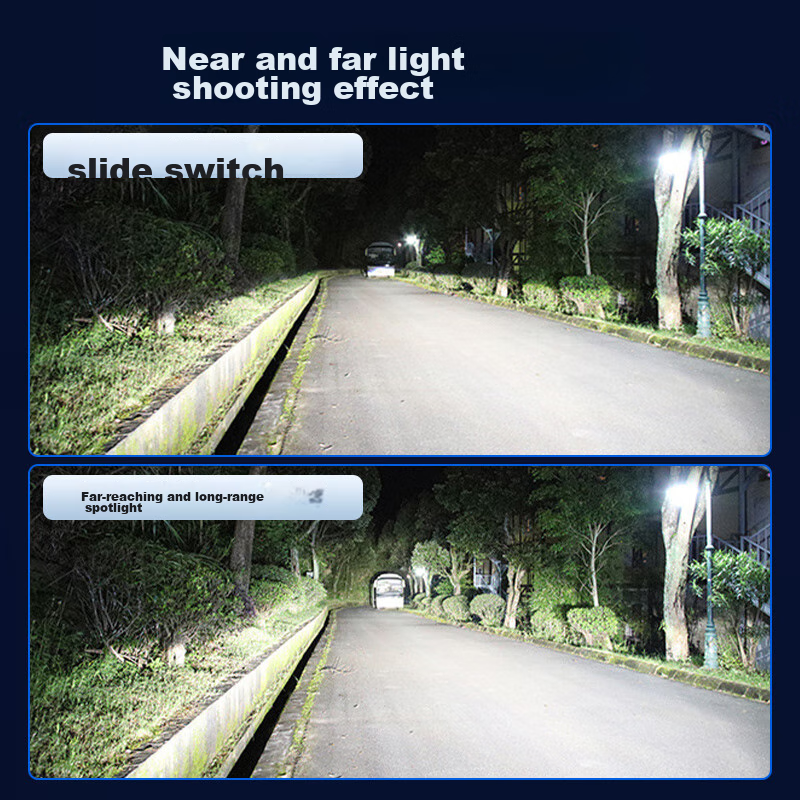 KEPUSHI Automotive LED Headlights, Dual Triple Light Lens H4 LED Headlights, High And Low Beam Integrated Laser Headlights, Modified Ultra-Bright Bulbs