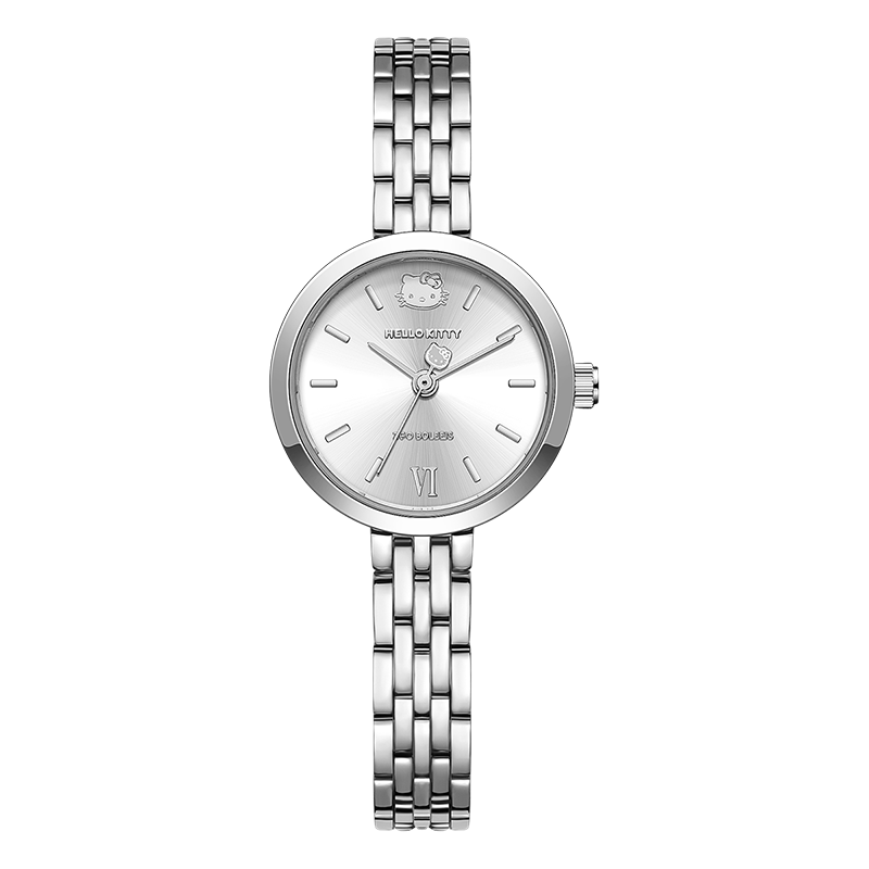 Hello Kitty Watch Women's Chain Strap, Korean Trendy Fashion Quartz Wristwatch, Student Valentine's Day Gift for Girlfriend Birthday Present