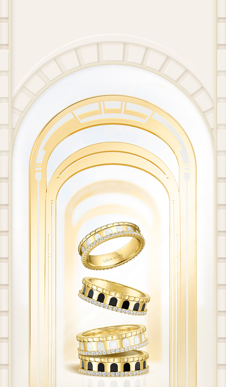 LOLA ROSE Arch Gate Series Rings for Women, Couples Birthday Gift for Girlfriend, Wife, Or Best Friend 2