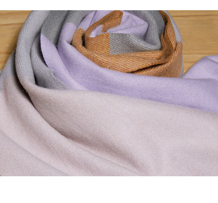 Hengyuanxiang 100% Cashmere Scarf, Women's Shawl, Warm Neck Warmer, Birthday Gift for Mom, Present for Elders 45