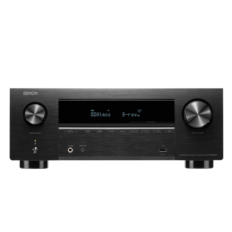 DENON AVR-X2800H Home Theater 7.2 Channel Amplifier, HEOS Lossless Music Streaming, Imported 8K Dolby Atmos DTS:X Sound Effects, HDMI 2.1 Smart Bluetooth WIFI