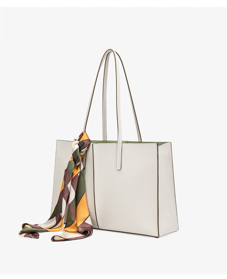 HONGU Leather Handbag, Shoulder Bag And Tote Bag with Large Capacity for Commuting, Women's Scarf Bag, Birthday Gift for Girlfriend 17