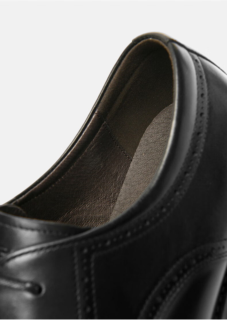HLA Men's Leather Shoes British Style Business Classic Formal Wedding Groom Shoes HAAPXM1EBA070 Black Size 39 21