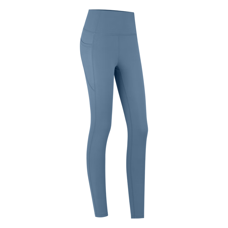 VFU Xingqing Yoga Pants for Women, High-Waisted, Butt-Lifting, Running, Fitness, Sports Pants, High-Elasticity Tight-Fitting Pants, Pine Gray Blue, XL