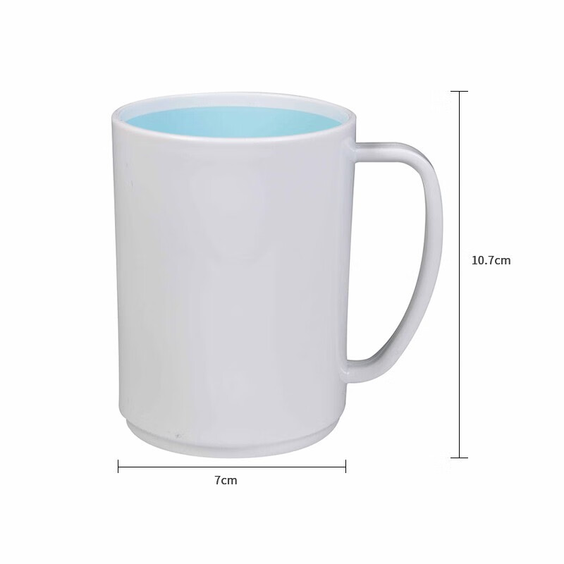 CHAHUA Mouthwash Cup, Toothbrush Cup Mug, Toothbrush Holder, Washing Cup Water Cup, 1 Piece, White