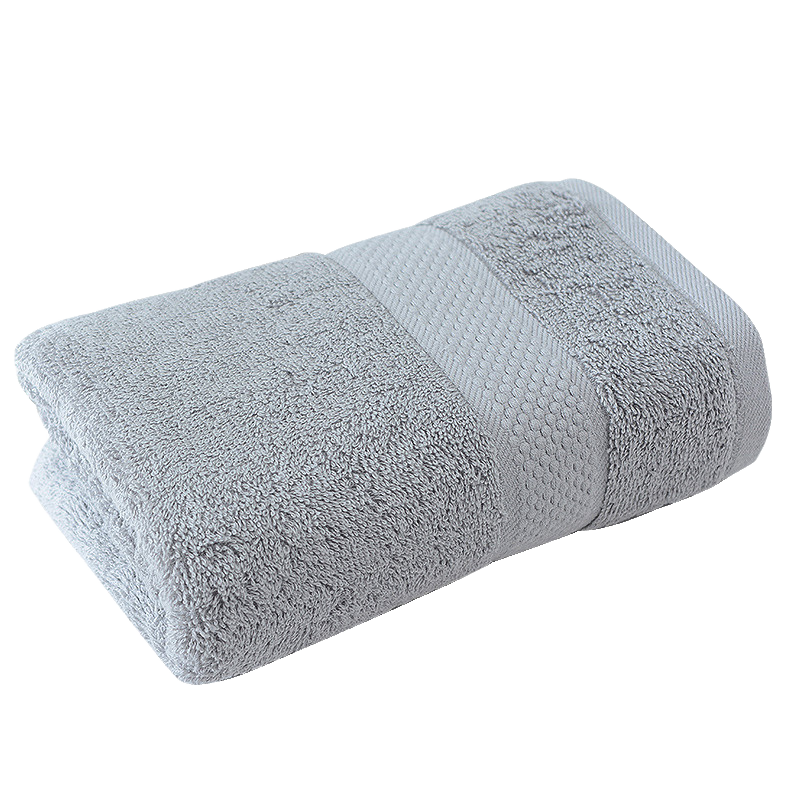 Grace Xinjiang Cotton 10A Antibacterial Towel, Pure Cotton Absorbent, Plain Soft Face Cleaning Cloth, Single Pack, Gray Sports
