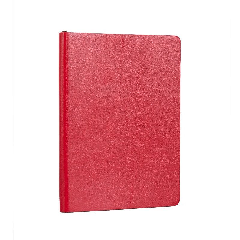 TRNFA TN-JA5001 Red Vintage Lambskin Notebook with Color-Changing PU Litchi Pattern, 80g Thick Dorin Paper, Business Notebook, Retro Red