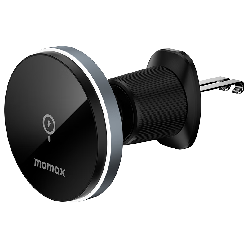 MOMAX Car Phone Holder, 15W Wireless Fast Charging Car Phone Mount, Magnetic Air Vent Navigation Stand