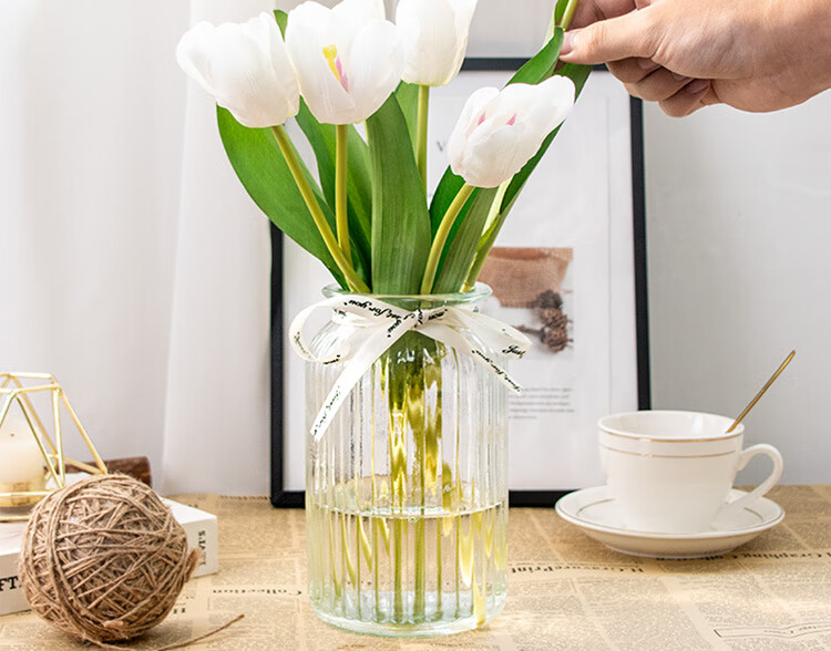 Jidukongjian Glass Vase, Flower Arrangement Vase, Green Plant Hydroponic Ecological Bottle, Flower Pot, Decorative Ornament 3