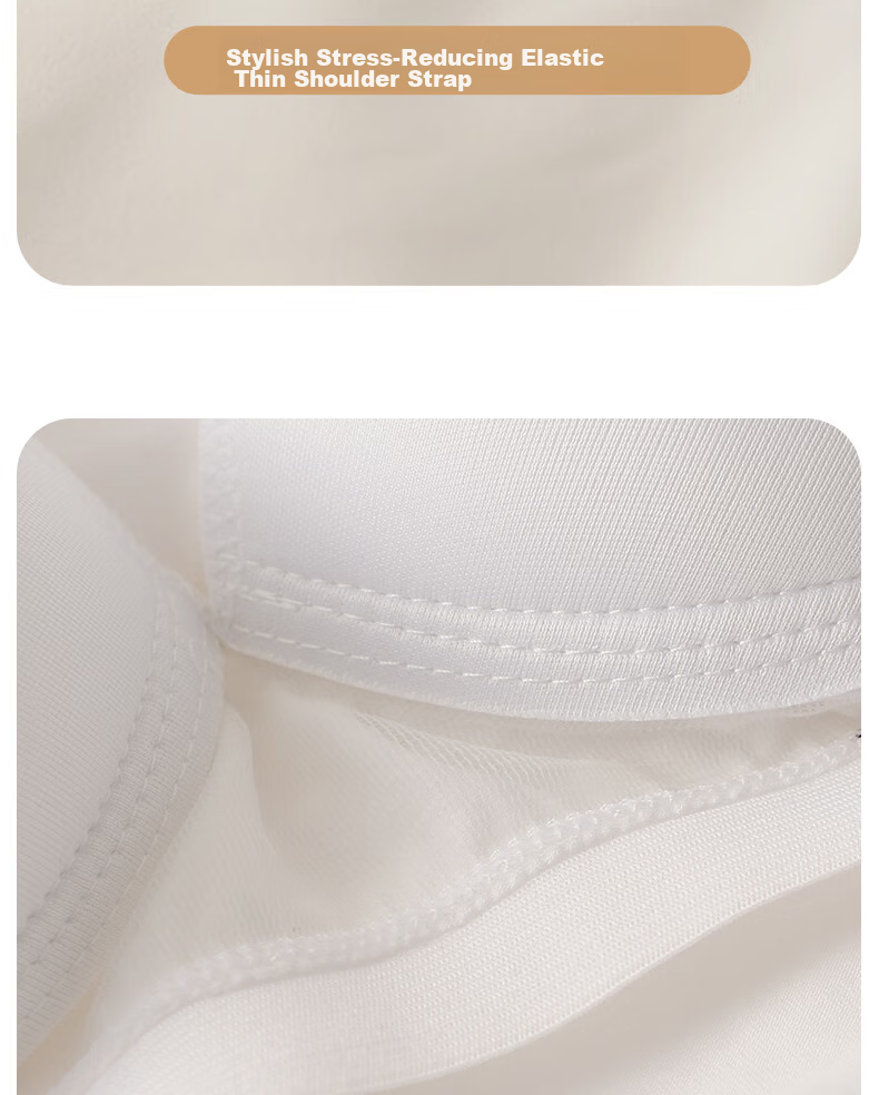 LangSha Women's Camisole Tank Top with Built-In Bra Pads, Sexy Backless Vest, Inner Wear, One-Piece Camisole 17