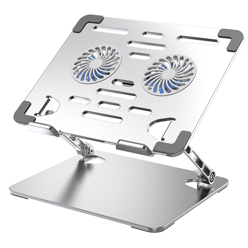 ATSCORE Multifunctional Laptop Riser Stand, Computer Cooling Fan, Portable Cooling Base with Suspended Design, Two-In Desktop Lifting Support Stand