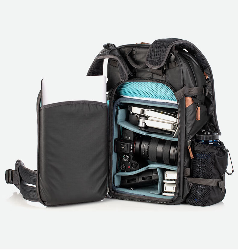 Shimoda Photography Bag Professional Outdoor Travel Camera Backpack Wing Platinum Explore E30v2 Black Medium Mirrorless Camera Insert Set 520-156 8