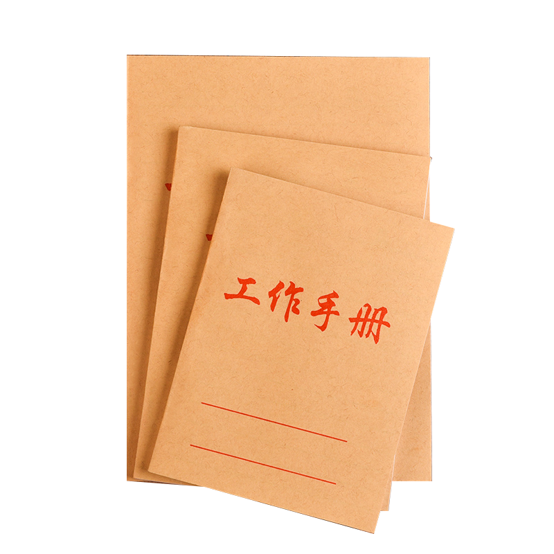 DiLe Premium Series 64K Work Manual Custom Notebook Kraft Paper Small Size Work Manual Journal Pocket Notebook 120 Pages/book 4448-64K (Pack of 10)