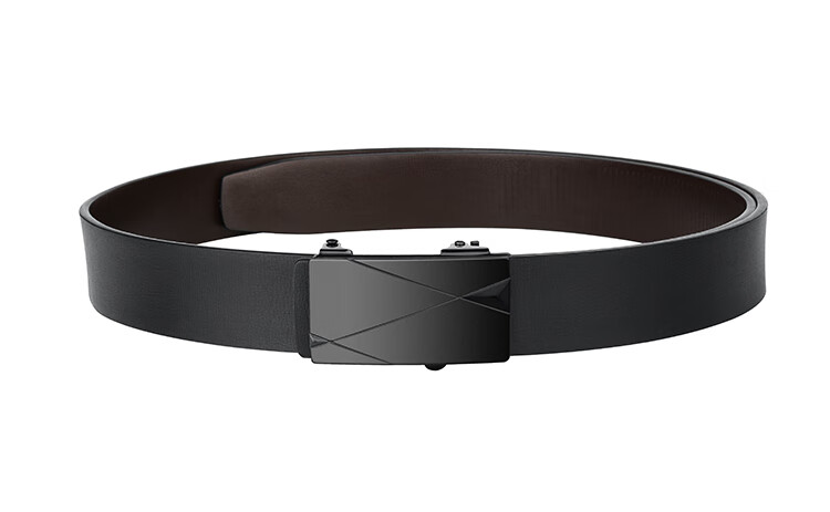 HALFEEL Men's Belt, Toothless Inner Belt with Automatic Buckle, Trendy High-Quality Leather Belt for Young Men, Business Trouser Belt, Father's Day Gift 11