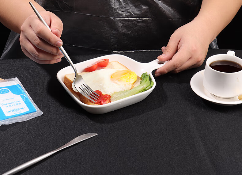 BJ Disposable Gloves Individually Wrapped Thickened Takeout Crayfish Catering Food Grade PE Plastic 200 Small Packs 20