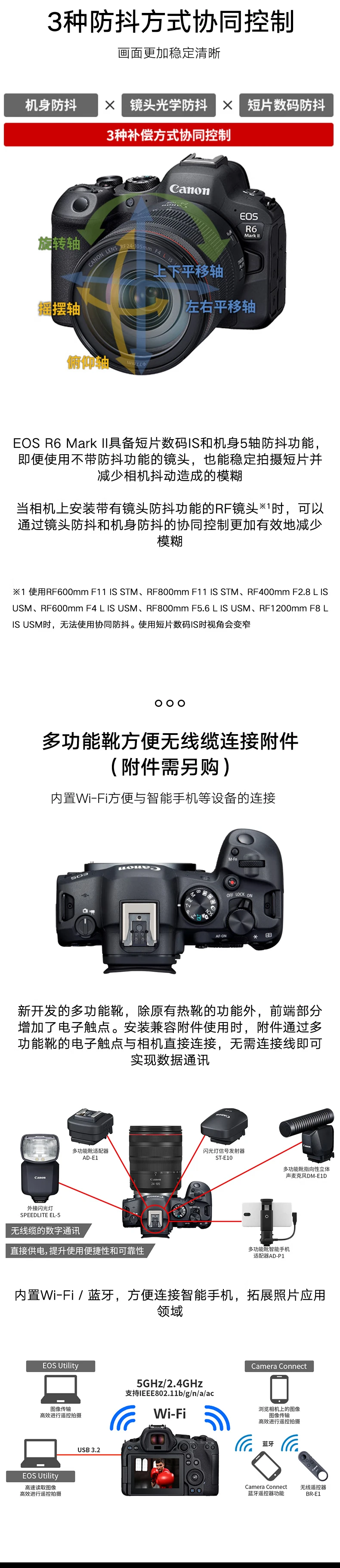 Canon CanonEOS R6 Mark II new standard full-frame micro-single digital camera R6 second-generation single body about 40 frames per second continuous shooting / 6K super-sampling 4K video Canon CanonEOS R6 Mark II new standard full-frame micro-single digital camera R6 second-generation single body about 40 frames per second continuous shooting / 6K super-sampling 4K video