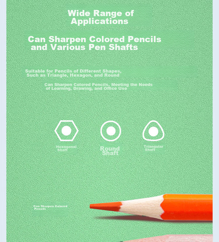 Deli Electric Pencil Sharpener, Labor-Saving Blade Core, Multifunctional Push-Type Semi-Automatic Pencil Sharpener, Pencil Sharpener, Student Stationery, Exam Supplies, Children's Birthday And Graduation Gifts for Boys And Girls 4