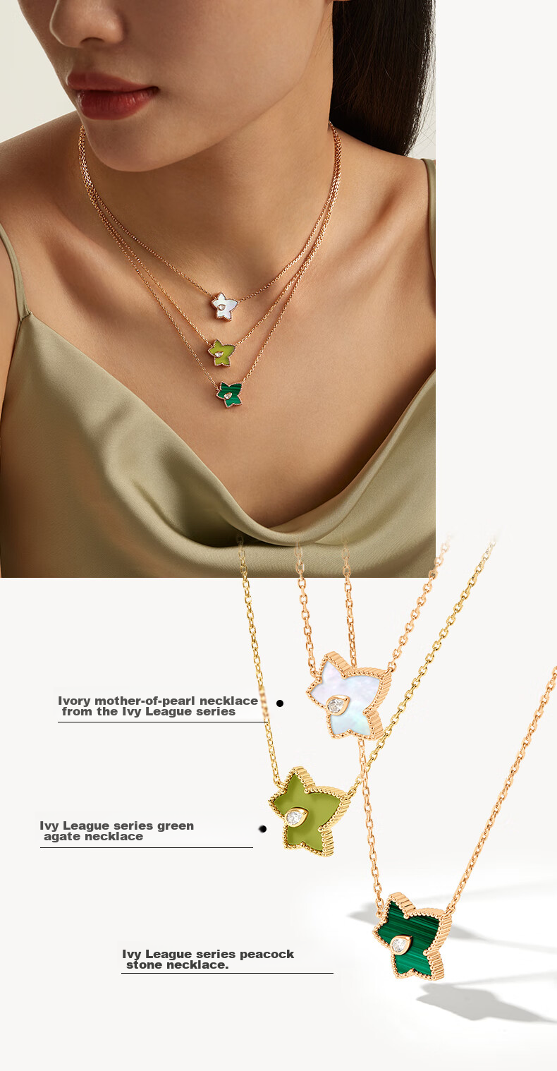 LOLA ROSE Evergreen Ivy Necklace for Women, Holiday Gift, Birthday Present for Girls 10