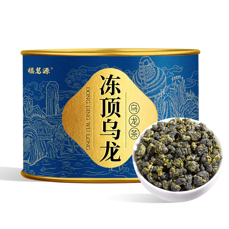 福茗源茶叶 正宗台湾冻顶乌龙茶 特级新茶叶冷泡茶叶自己喝罐装100g