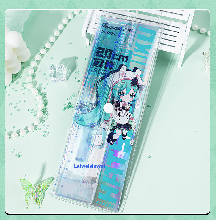 GuangBo Future 15cm Ruler Set, Exam Drawing Kit, Student Straight Ruler And Triangle Ruler, Elementary School First Grade Wave Ruler, B Model CY999230 8