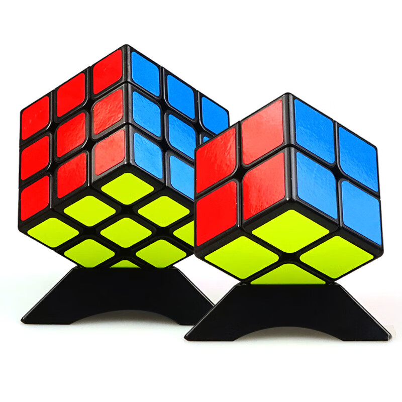 Набор кубиков Рубика Shengshou 2x2 и 3x3, обучающий, черный, для детей от 3 лет