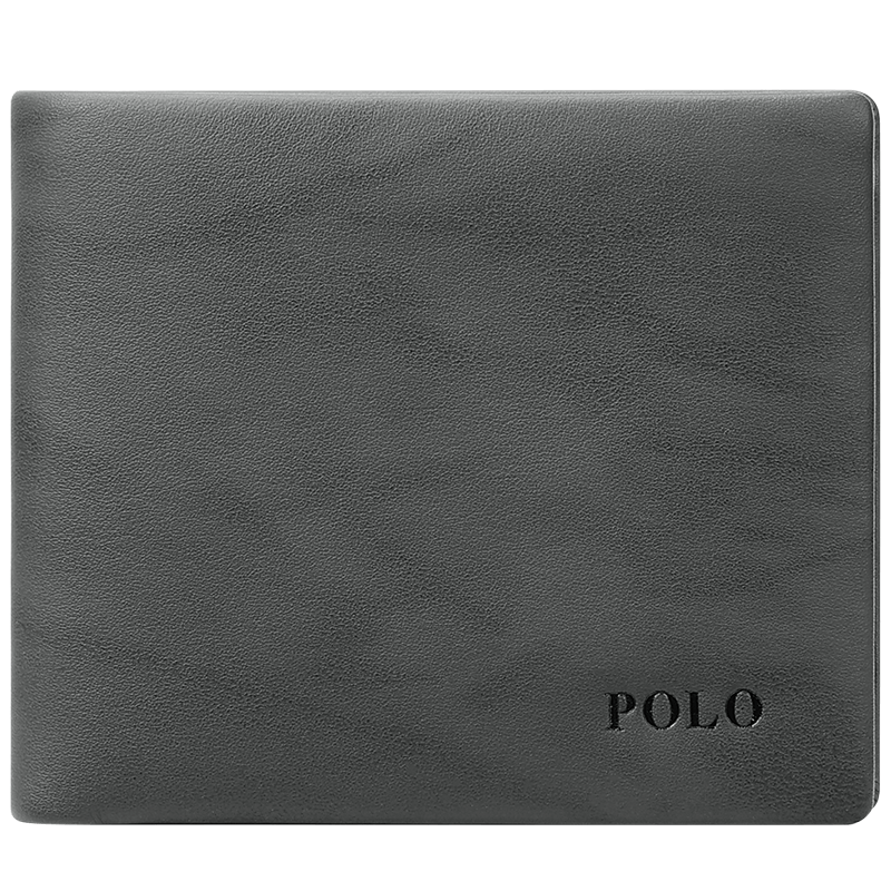POLO Wallet for Men, Top-Grain Leather, Short Style, Multi-Card Slots, ID Holder, Birthday Gift for Boyfriend Or Father